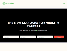 Tablet Screenshot of ministryjobs.com